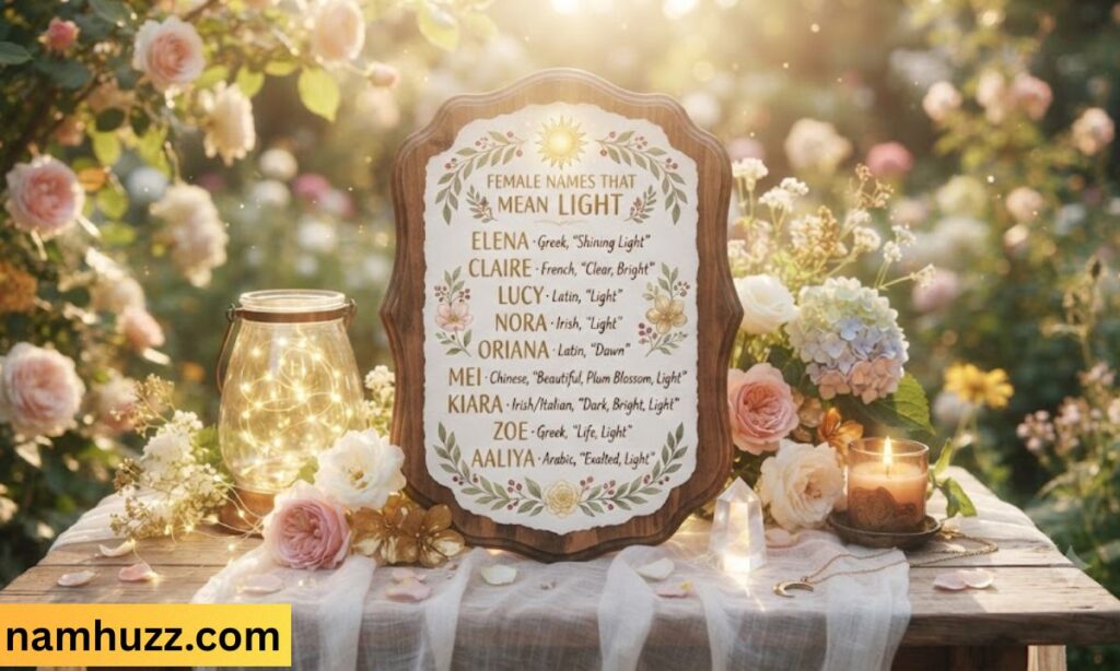 Female Names That Mean Light