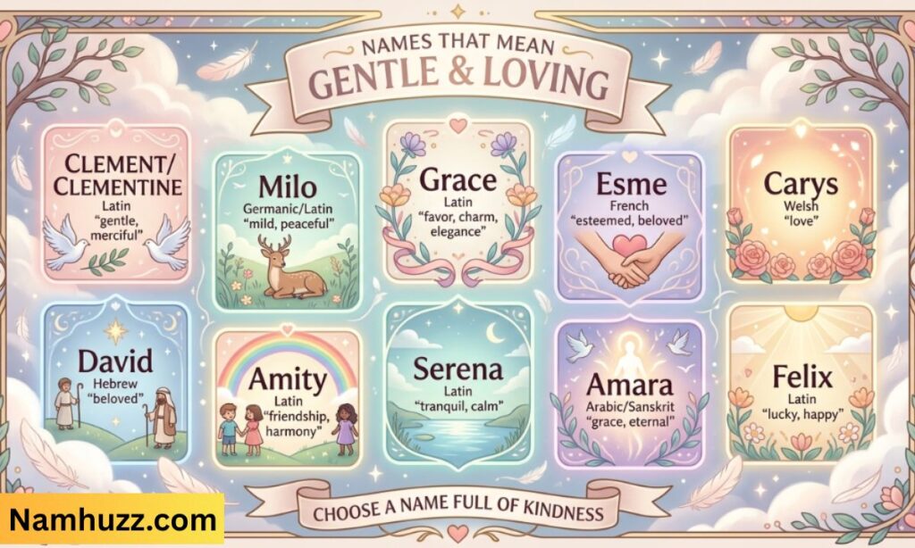 Names That Mean Gentle and Loving