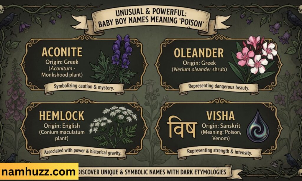 baby boy names that mean poison