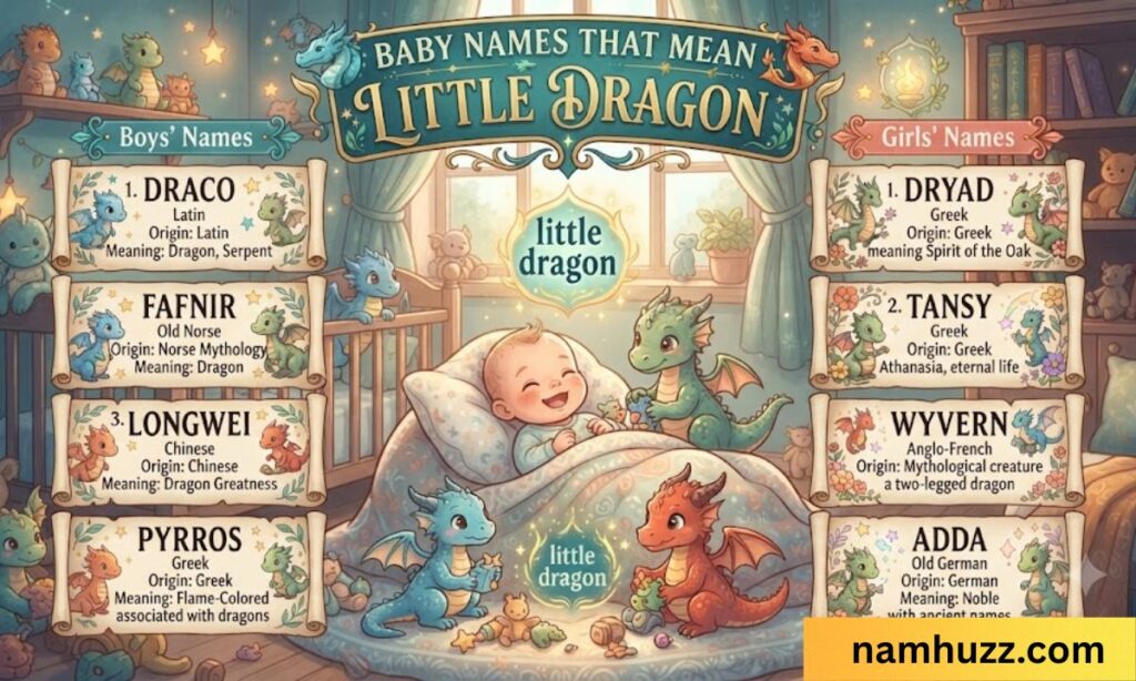 baby names that mean little dragon