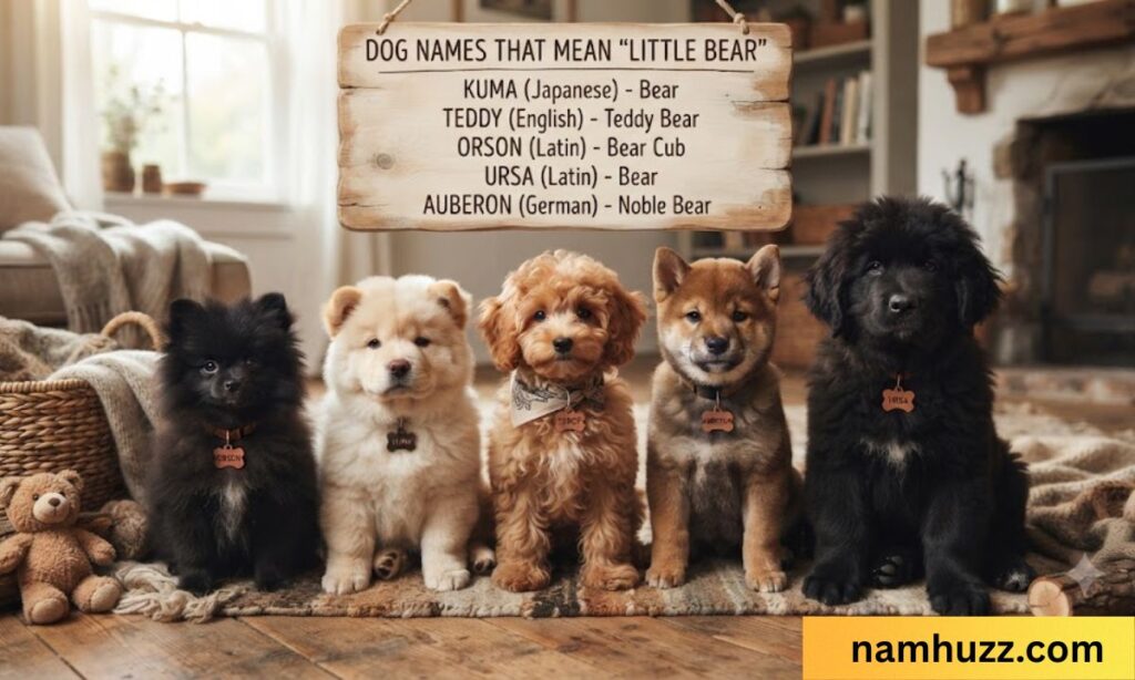 dog names that mean little bear