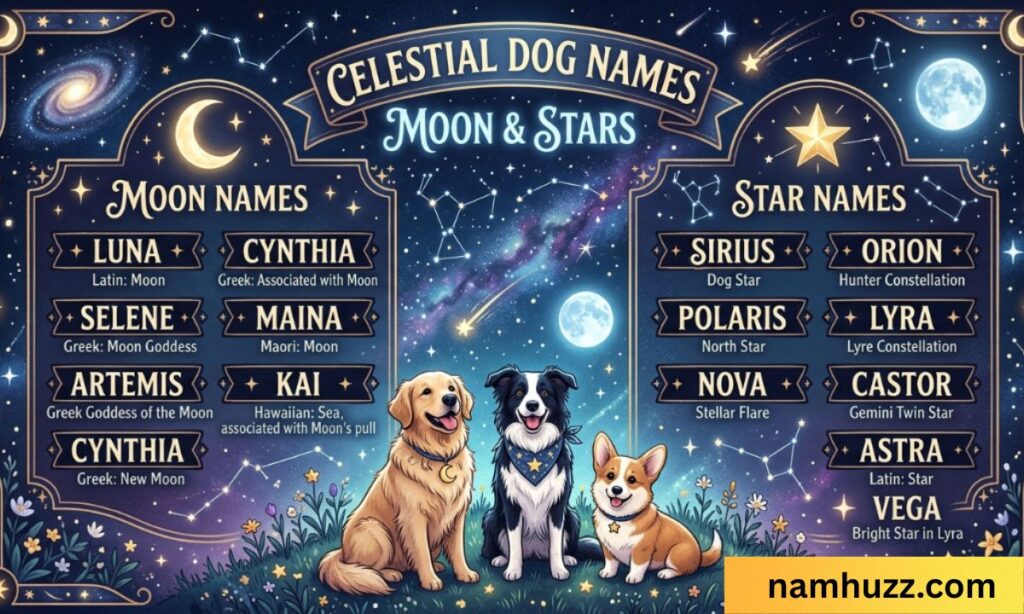 dog names that mean moon or stars