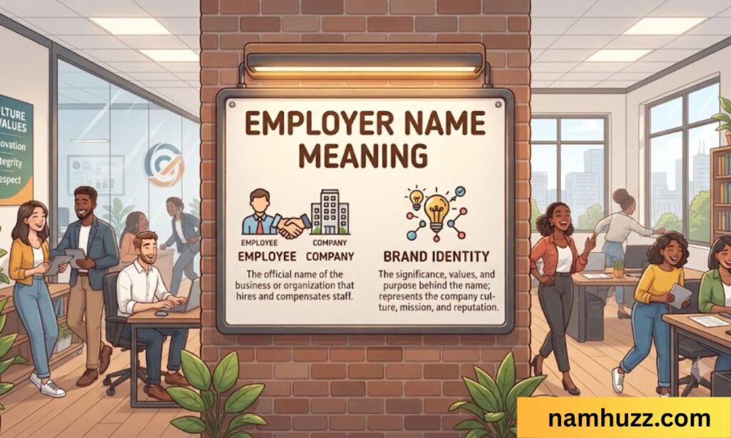 employer name meaning in english
