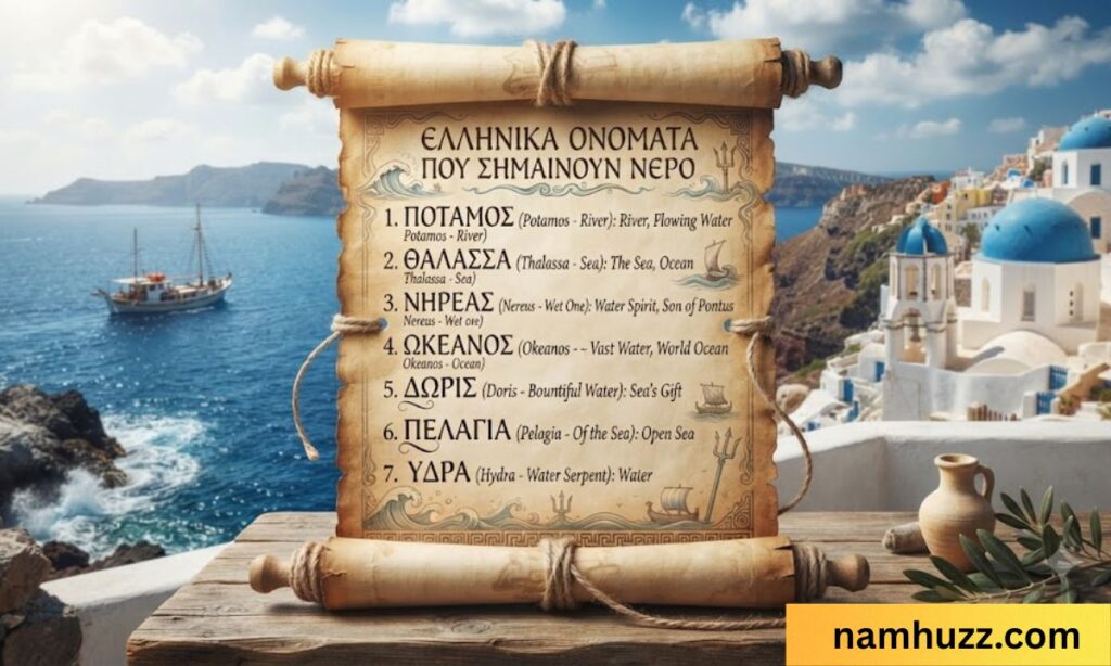 greek names that mean water