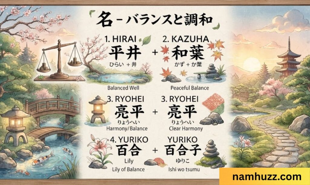 japanese names that mean balance