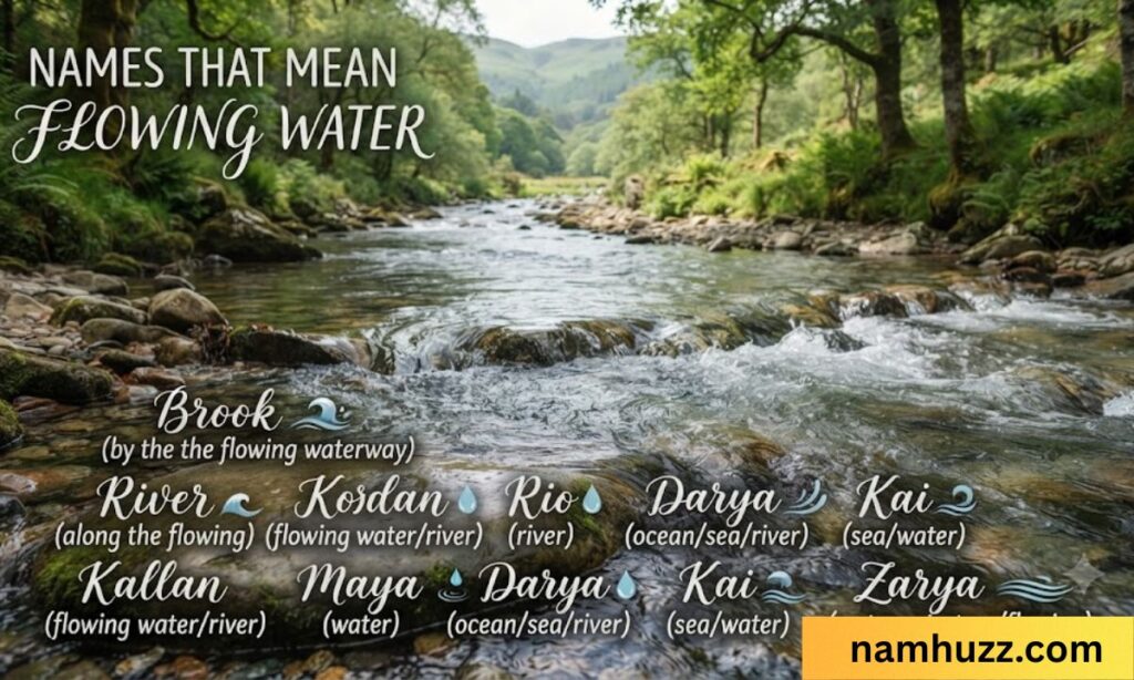 names that mean flowing water_