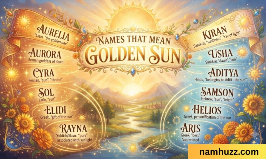 names that mean golden sun