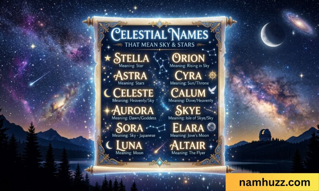 names that mean sky or stars