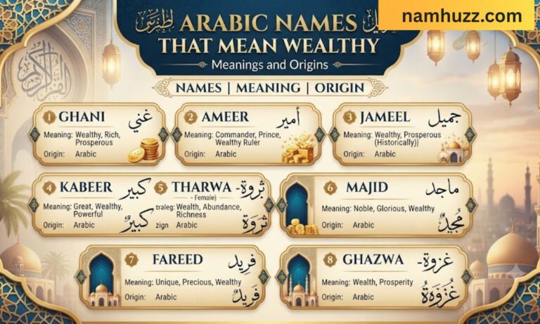 Arabic Names That Mean Wealthy With Meanings and Origins