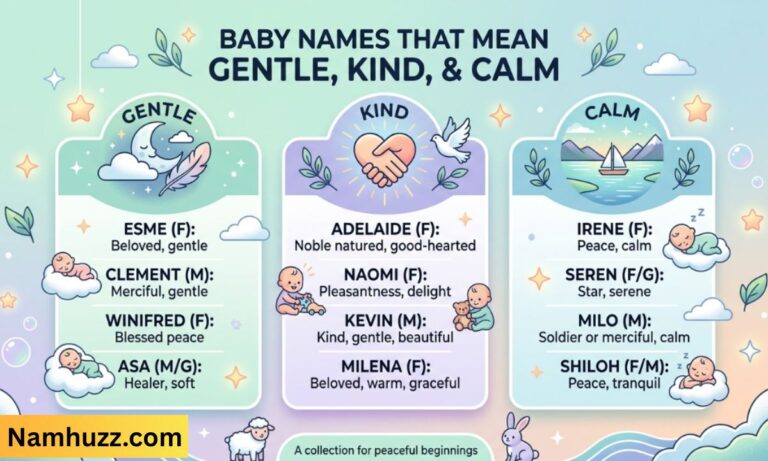 Baby Names That Mean Gentle, Kind, and Calm