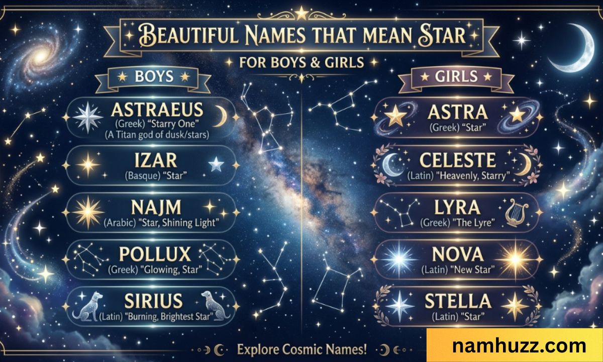 Beautiful Names That Mean Star for Boys & Girls