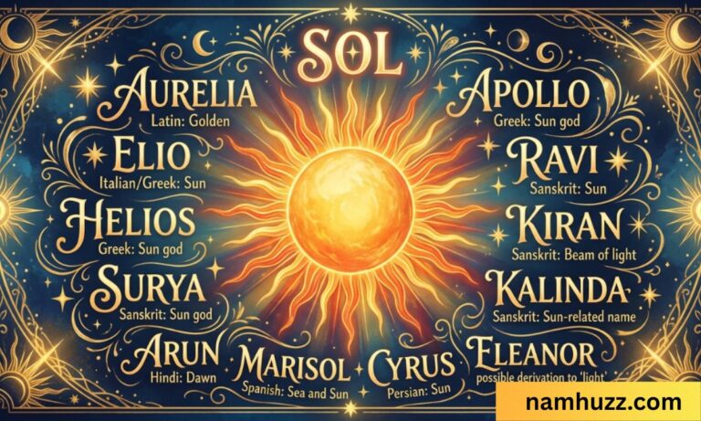 Beautiful Names That Mean Sun