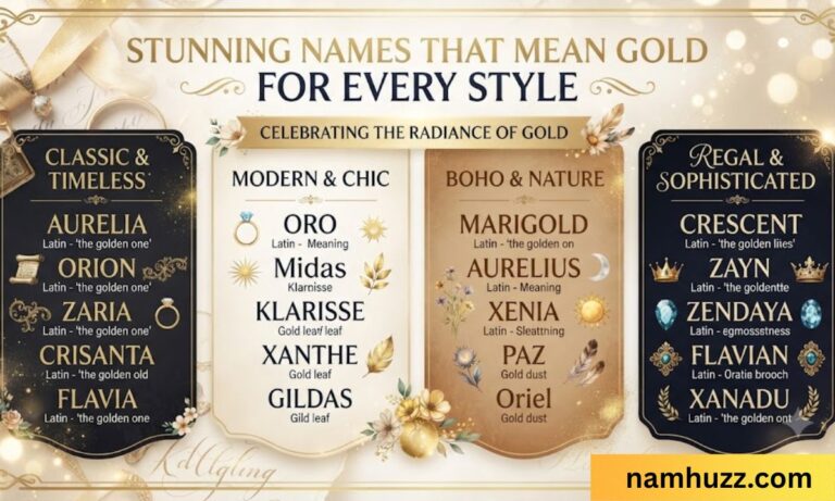 _Stunning Names That Mean Gold for Every Style