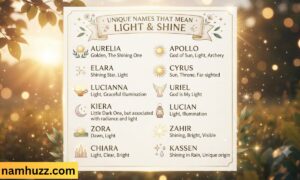 _Unique Names That Mean Light and Shine With Meaning
