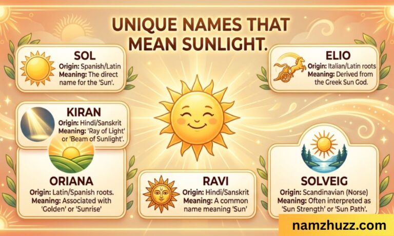 Unique Names That Mean Sunlight